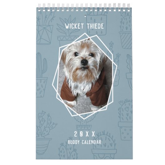 Personaliseer het! Cactus Cooler Pet Buddy Calenda Kalender (Hoes)