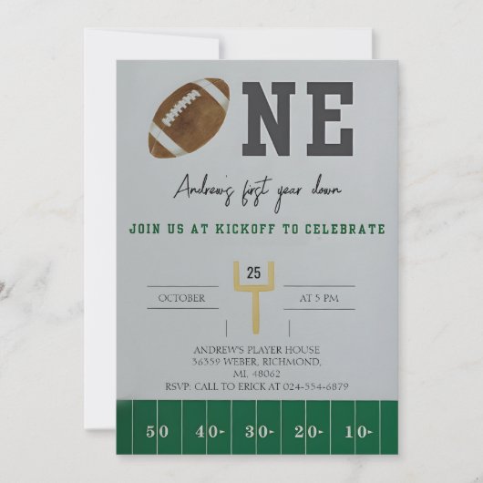 Personaliseer het eerste jaar naar beneden Amerika Kaart (Voorkant)