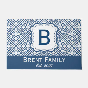 Personaliseer het Embleem van de Familie van het M Deurmat