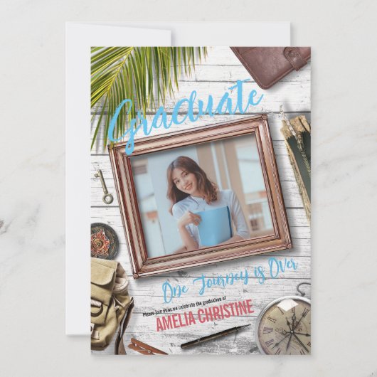 Personaliseer het Fancy Afstuderen van het Adventu Kaart (Voorkant)