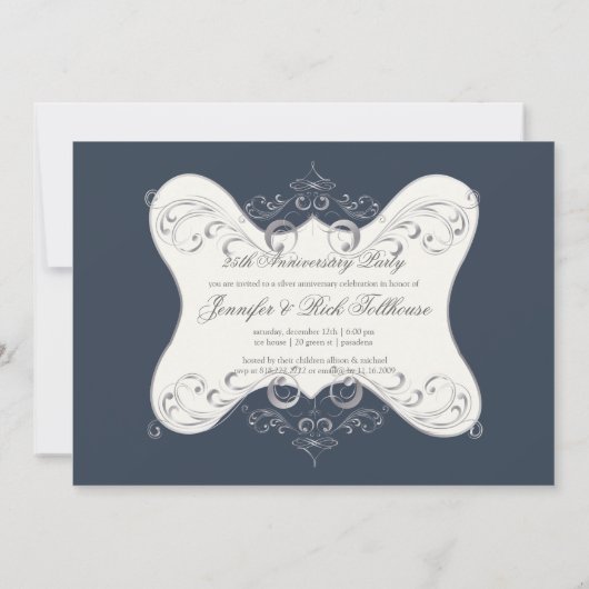 Personaliseer het! Foto 25th Jubileum/DIY kleur! Kaart (Achterkant)