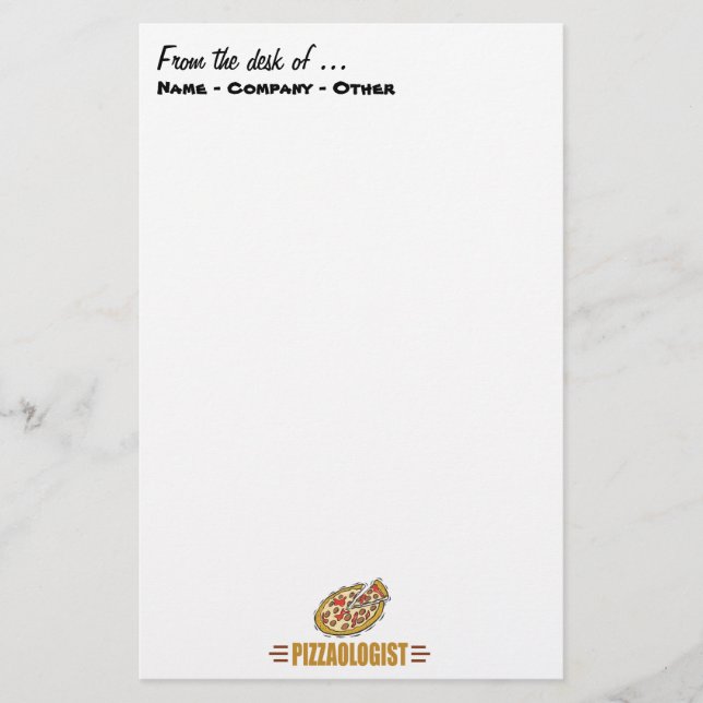 Personaliseer het! Funny Pizza Love Pizzaoloog (Voorkant)