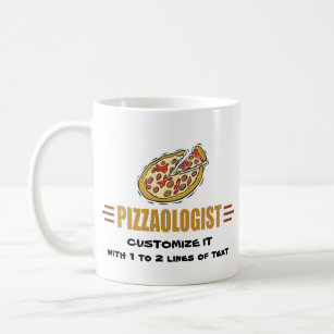 Personaliseer het! Funny Pizza Love Pizzaoloog Koffiemok
