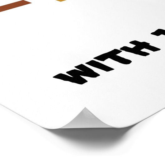 Personaliseer het! Funny Pizza Love Pizzaoloog Poster (Hoek)