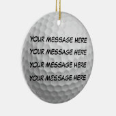Personaliseer het, Golf Ball Keramisch Ornament (Rechts)
