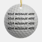 Personaliseer het, Golf Ball Keramisch Ornament (Voorkant)