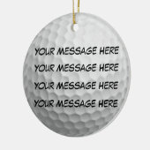 Personaliseer het, Golf Ball Keramisch Ornament (Links)