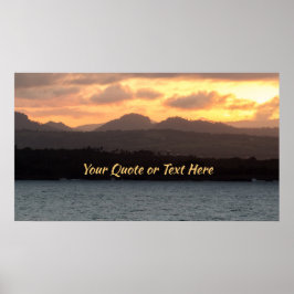 Personaliseer het! | HDR Sunset Poster