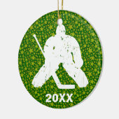 Personaliseer het, Hockey Goalie Keramisch Ornament (Links)