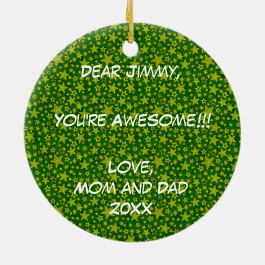 Personaliseer het, Hockey Goalie Keramisch Ornament (Achterkant)