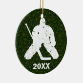 Personaliseer het, Hockey Goalie Keramisch Ornament (Rechts)
