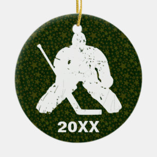 Personaliseer het, Hockey Goalie Keramisch Ornament