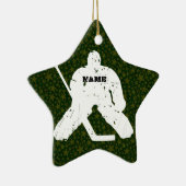 Personaliseer het, Hockey Goalie Keramisch Ornament (Rechts)