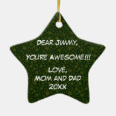 Personaliseer het, Hockey Goalie Keramisch Ornament (Achterkant)