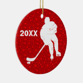 Personaliseer het, Hockey Keramisch Ornament (Rechts)