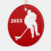 Personaliseer het, Hockey Keramisch Ornament (Links)