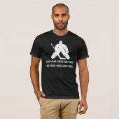 Personaliseer het, hockeykeeper t-shirt (Voorkant volledig)