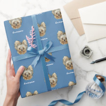 Personaliseer het! Huisdier Foto En Naam Blauw
