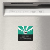 Personaliseer, het Jubileum van de 10e Jaar Werkne Magneet (Insitu (Vaatwasser))