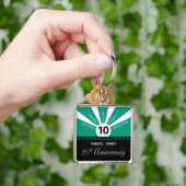 Personaliseer, het Jubileum van de 10e Jaar Werkne Sleutelhanger (Hand)