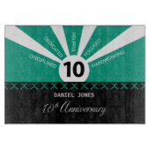 Personaliseer, het Jubileum van de 10e Jaar Werkne Snijplank (Voorkant)