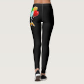 Personaliseer het Jubileum van de Ballon Birthday  Leggings (Achterkant)