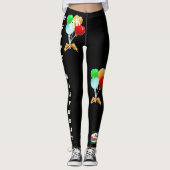 Personaliseer het Jubileum van de Ballon Birthday  Leggings (Voorkant)