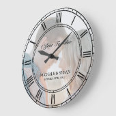 Personaliseer het Jubileum van de Wedding (Uw Foto Grote Klok (Hoek)