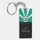 Personaliseer het Jubileum van de werknemer van 25 Sleutelhanger (Voorkant Links)