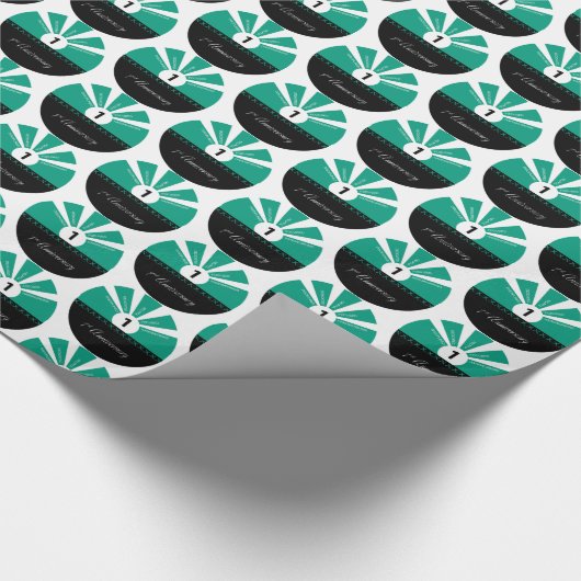 Personaliseer, het Jubileum van de werknemer van h Cadeaupapier (Hoek)