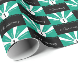 Personaliseer, het Jubileum van de werknemer van h Cadeaupapier