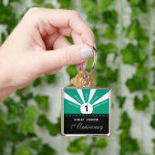 Personaliseer, het Jubileum van de werknemer van h Sleutelhanger (Hand)