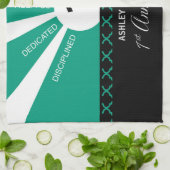 Personaliseer, het Jubileum van de werknemer van h Theedoek (Gevouwen)