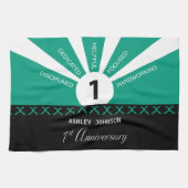 Personaliseer, het Jubileum van de werknemer van h Theedoek (Horizontaal)