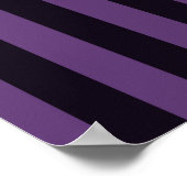 Personaliseer het Keep Calm Jouw tekst Paarse Stri Poster (Hoek)