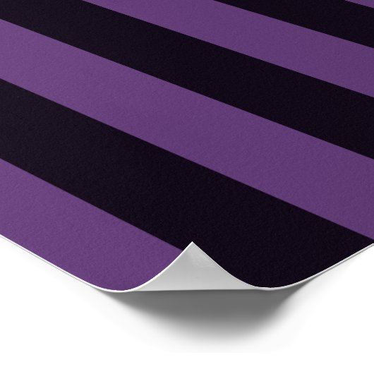 Personaliseer het Keep Calm Jouw tekst Paarse Stri Poster (Hoek)