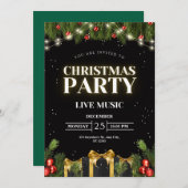 Personaliseer het kerstfeest kaart (Voorkant / Achterkant)