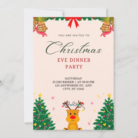 Personaliseer het kerstfeest kaart (Voorkant)