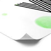 Personaliseer het! Kleurrijke Dot Pet Foto & Naam Poster (Hoek)