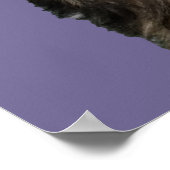 Personaliseer het! LAVENDER Huisdier Foto & Naam Poster (Hoek)