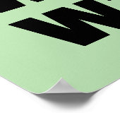 Personaliseer het! MINT Pet Foto & Naam Herhalen Poster (Hoek)