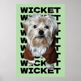 Personaliseer het! MINT Pet Foto & Naam Herhalen Poster