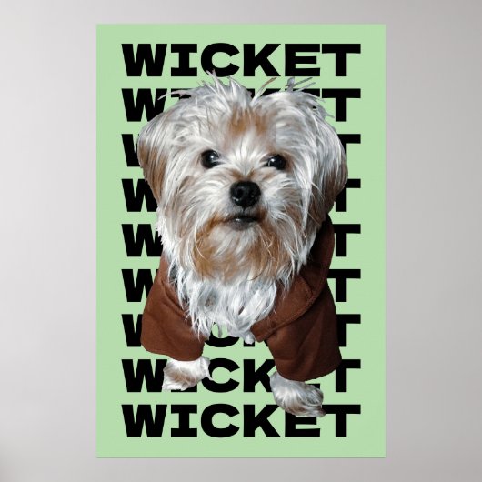 Personaliseer het! MINT Pet Foto & Naam Herhalen Poster (Voorkant)