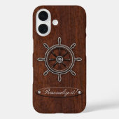Personaliseer het! Nautisch schuurwiel Case-Mate iPhone Case (Achterkant)