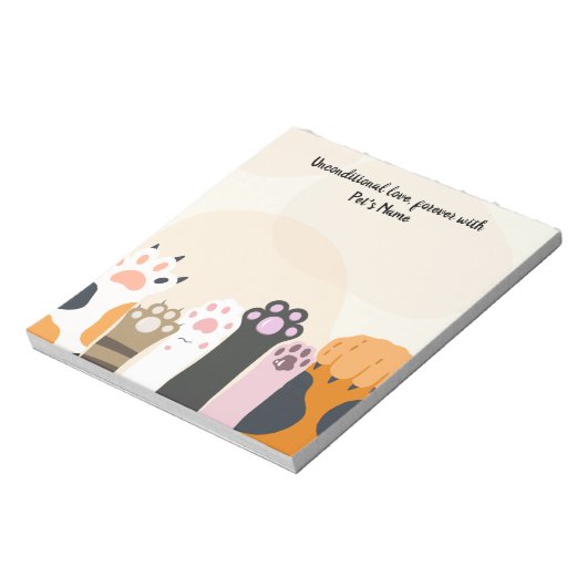 Personaliseer het Notitieblok van uw huisdierenlie (Linkerzijde)