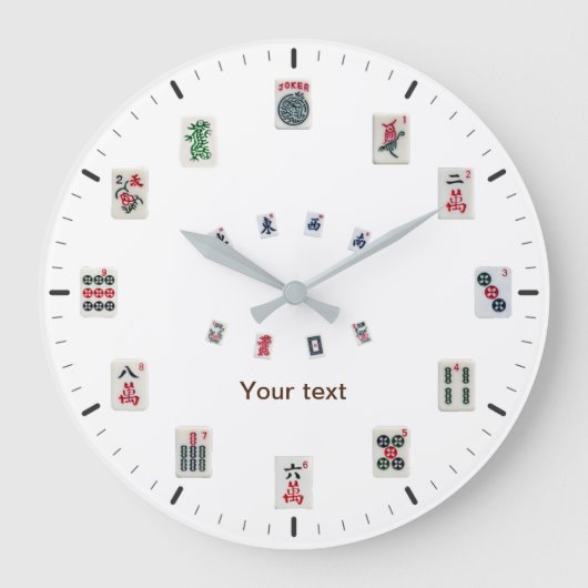 Personaliseer het ontwerp van MahJongg tegels met Grote Klok (Voorkant)