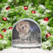 Personaliseer het! Pet Memorial Foto & Naam Sneeuwbol (Kerstmis)