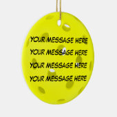 Personaliseer het, Pickleball Keramisch Ornament (Rechts)