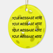 Personaliseer het, Pickleball Keramisch Ornament (Links)
