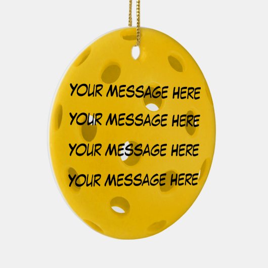 Personaliseer het, Pickleball Keramisch Ornament (Rechts)